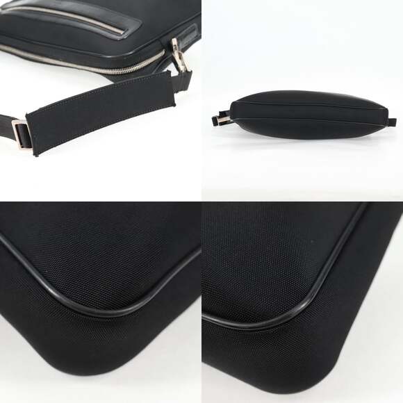 GUCCI Shoulder Bag Nylon Black Silver - Picture 10 of 13